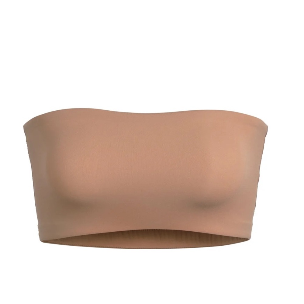 SKIMS FITS EVERYBODY BANDEAU BRA IN SIENNA